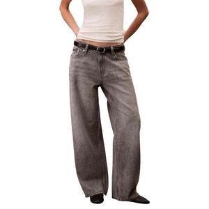 Calvin Klein Jeans Gray Cotton Boyfriend Women's Jeans